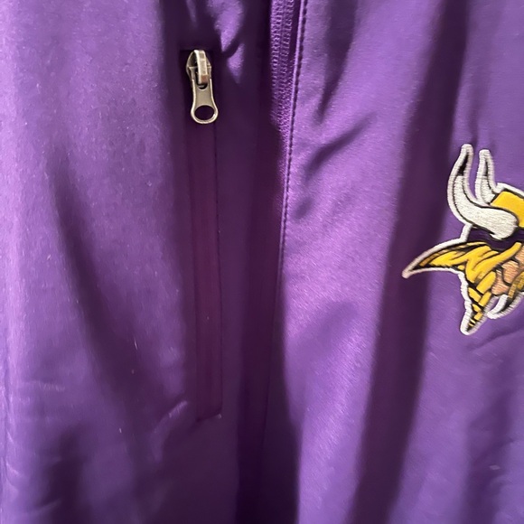 NFL Minnesota Vikings Purple Jacket with Black Label - Picture 4 of 6
